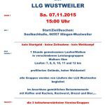 13. Freundschaftslauf der LLG Wustweiler, Samstag 07.11.2015