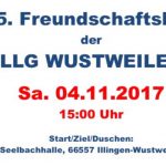 EINLADUNG zum 15. Freundschaftslauf der LLG Wustweiler