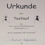 28. Testlauf des TL Hüttersdorf, 16.12.2017
