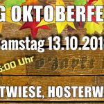 Einladung zum Oktoberfest 2018