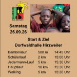 19. Benin-Benefiz-Lauf, Samstag, 26. September 2026