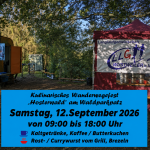 Kulinarisches Wanderwegefest, 12.09.2026, am LLG Lauftreff Hosterwald (Bauwagen)